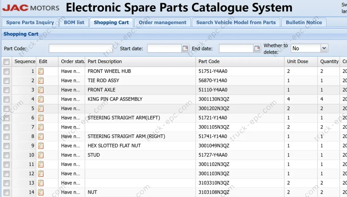 JAC EPC System-4