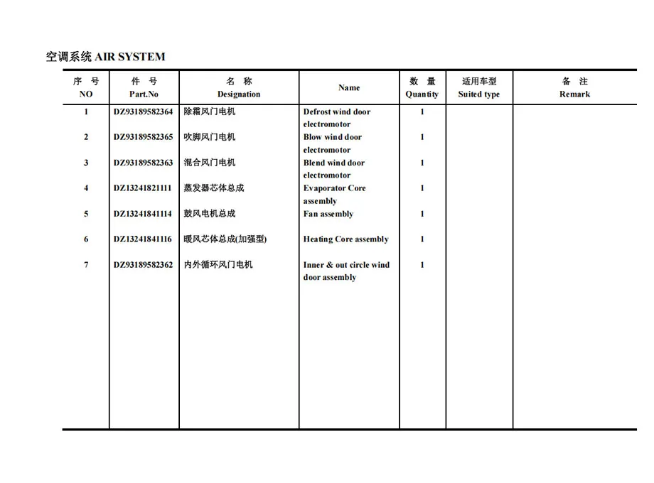 SHACMAN-SX3256DR384-Spare-Parts-Catalogue