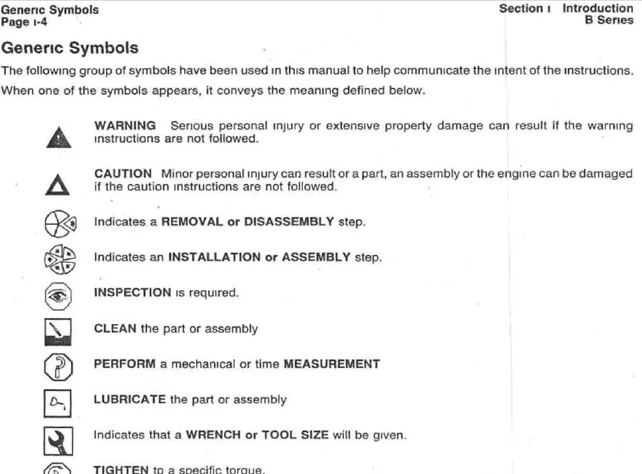 Cummins B Series Engine Operation Manual