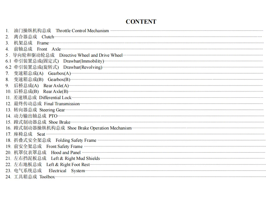 Dongfeng Tractor Truck Parts Catalog (1)