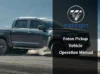 Foton Pickup Vehicle Operation