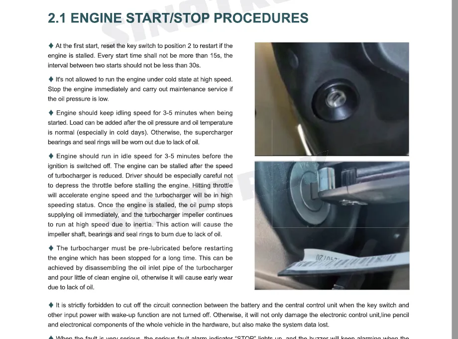 Howo NX Series Vehicle Driver Manual