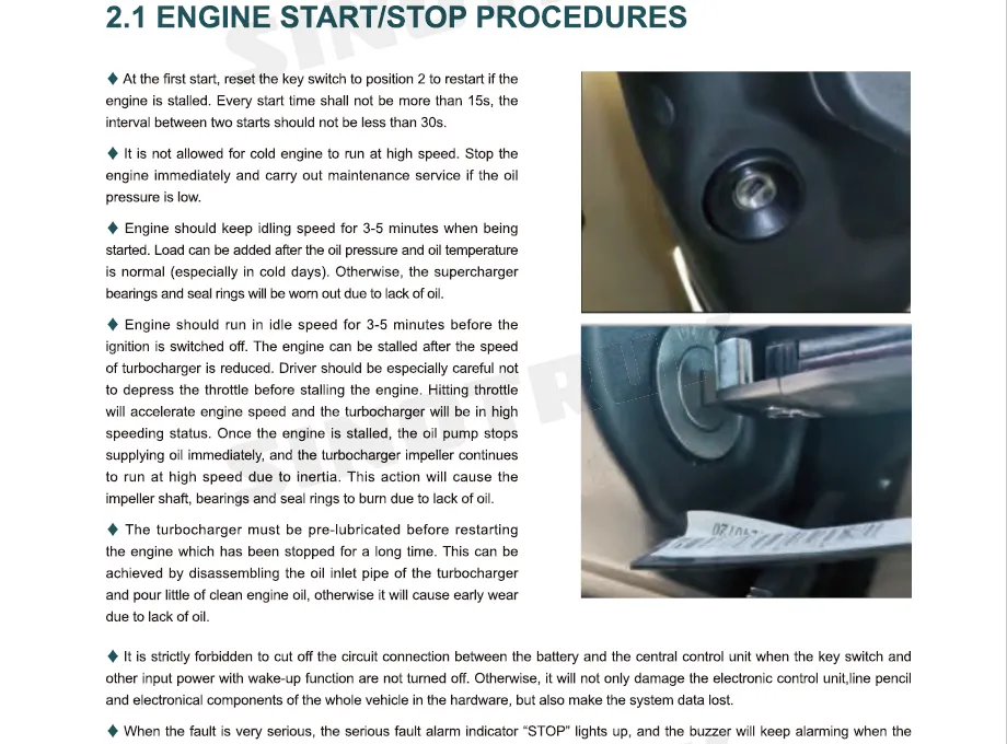 Howo T7H Series Vehicle Drivers Manual