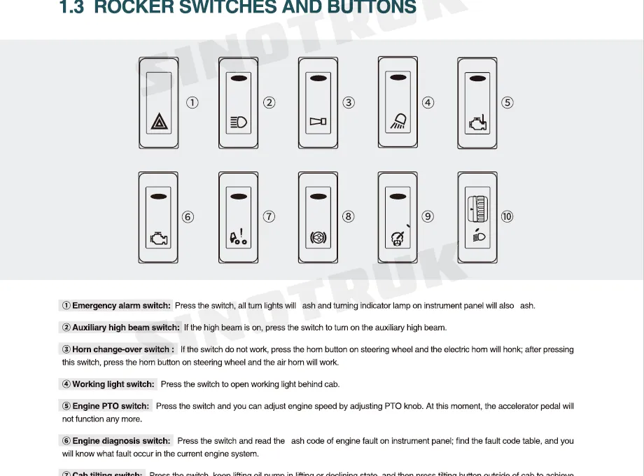 Howo TX Series Vehicle Drivers Manual