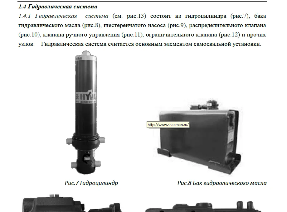 Shacman самосвальных установок