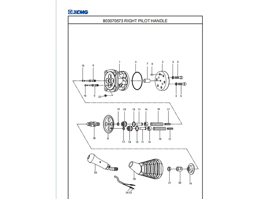 XCMG XE800D Hydraulic Excavator Spare Parts Catalogue