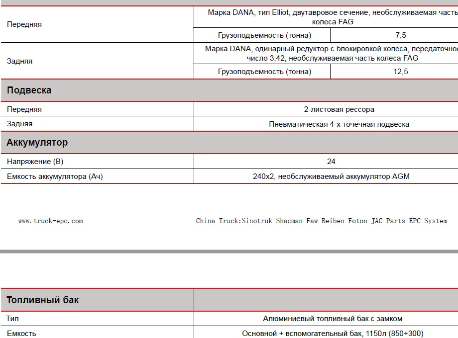 Dongfeng GX Седельный тягач Проспект