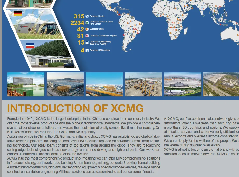 Hydraulic Excavators XE155U Brochure