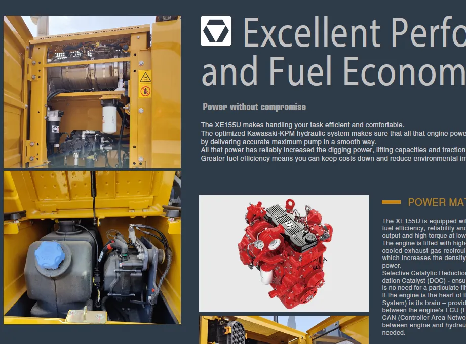 Hydraulic Excavators XE155U Brochure