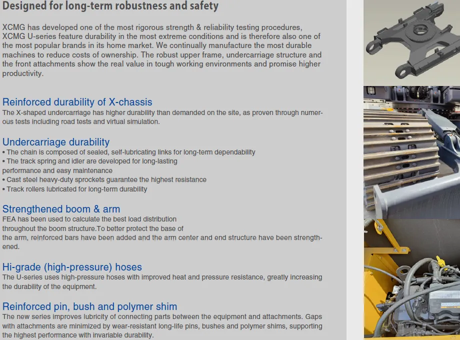 Hydraulic Excavators XE155U Brochure