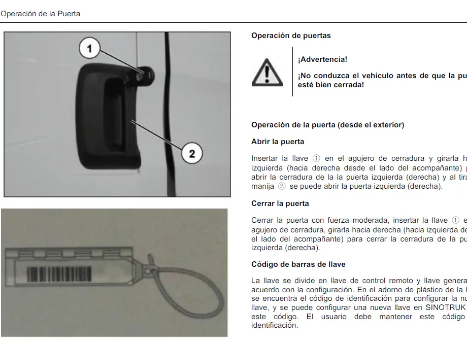 Manual del Operador HOWO T5G