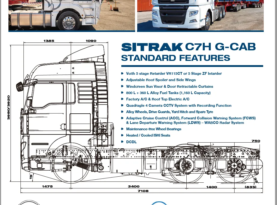Sitrak C7H Complete Vehicle Brochure
